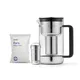 Aarke Purifier Large waterfilterkan met RVS-filterpatroon en navulzak Pure filterkorrels