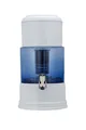 Aqualine 12 Glas waterfilter met blauw geborosilicaatglas opvangbak