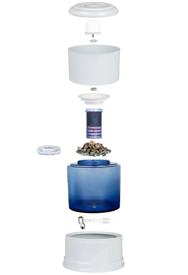 Aqualine 12 Glas waterfilter met 4-in-1 filtersysteem