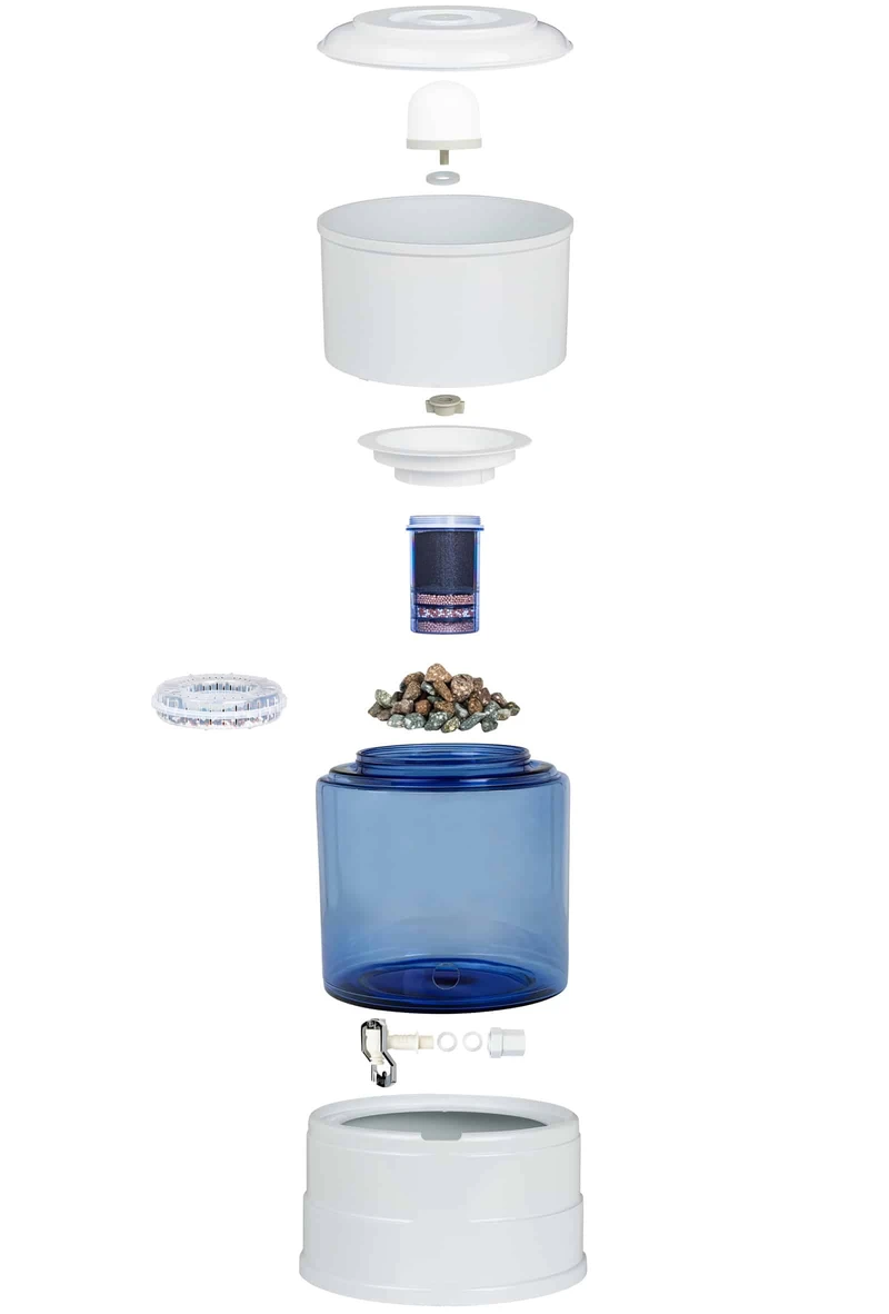 Aqualine 5 Glas waterfilter met 4-in-1 filtersysteem
