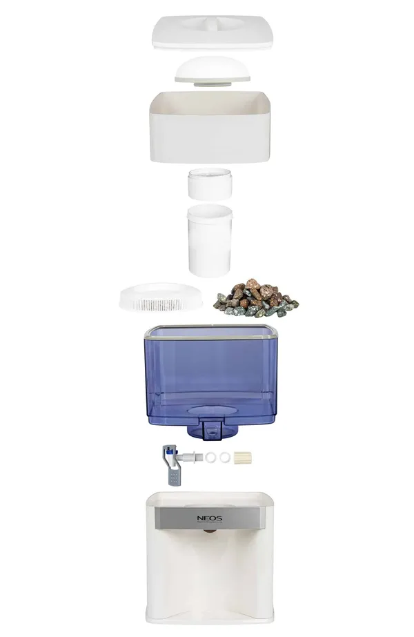 Aqualine Neos ABS waterfilter bovenaanzicht met keramisch filter