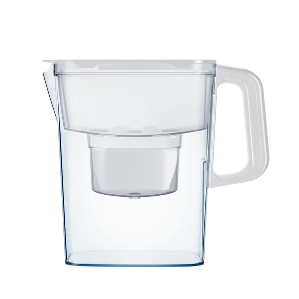 AQUAPHOR Compact 2,4 liter waterfilterkan wit vooraanzicht