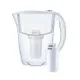AQUAPHOR Prestige 2,8 liter waterfilterkan wit met A5 filterpatroon ernaast