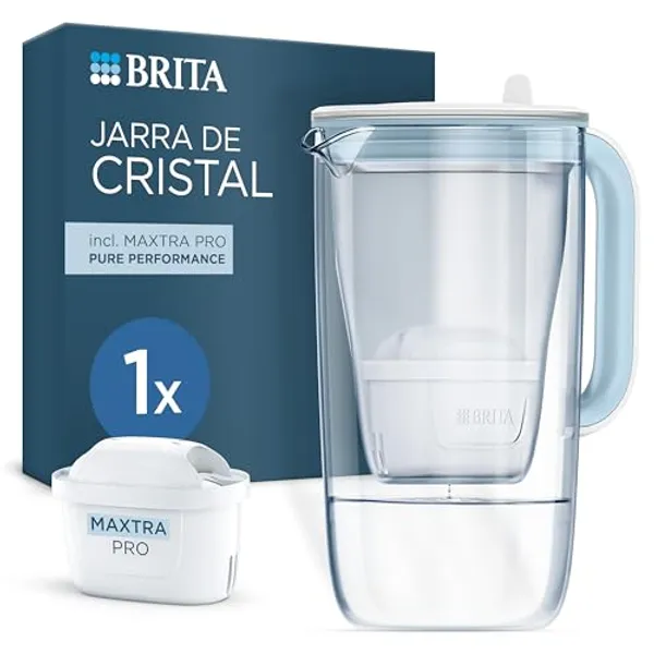 BRITA Glazen Waterfilterkan 2,5 liter premium borosilicaatglas