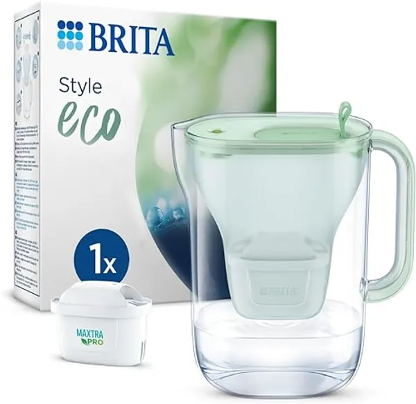 BRITA Style Eco 2,4 liter duurzame waterfilterkan in groen