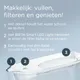 BRITA Style Essential deksel met stofbescherming, slim LED-lampje en flip-top vulklep