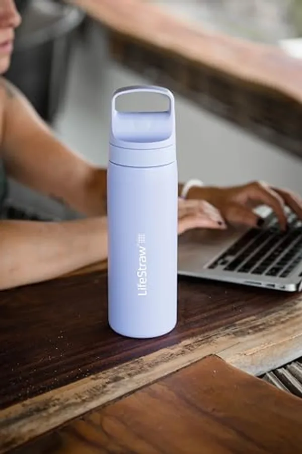 LifeStraw Go RVS Waterfilterfles Provence Purple 500ml afbeelding 6 — alt-tekst aanvullen