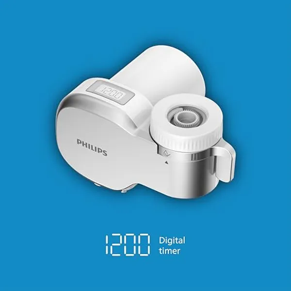 Philips On Tap AWP3705 bovenaanzicht met digitaal display dat filterlevensduur toont