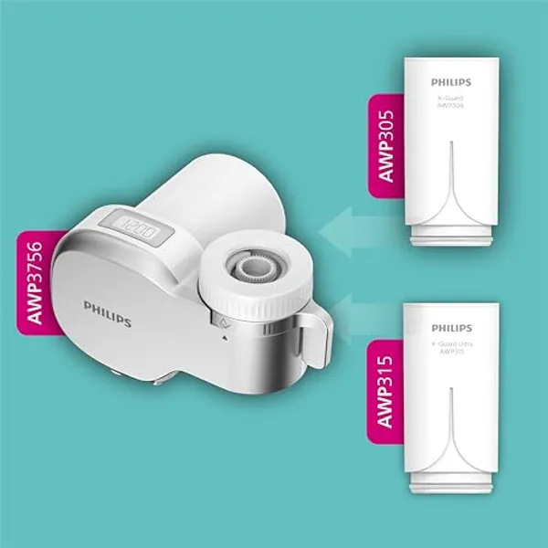 Philips On Tap Ultra AWP3756 compatibele filters: AWP305 standaard en AWP315 X-Guard Ultra
