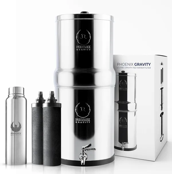 Phoenix Gravity 12 liter RVS waterfilter zonder standaard