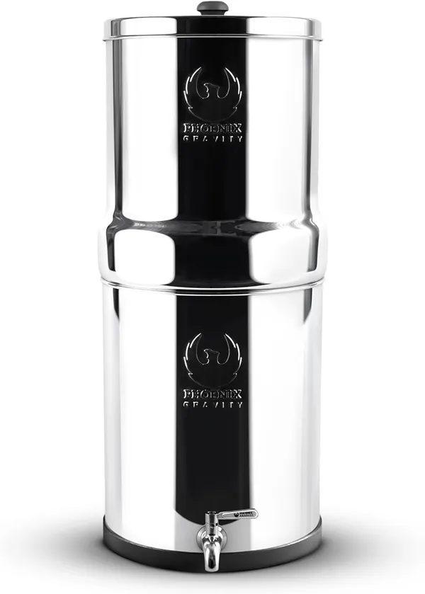 Phoenix Gravity 6 liter RVS waterfilter zonder standaard
