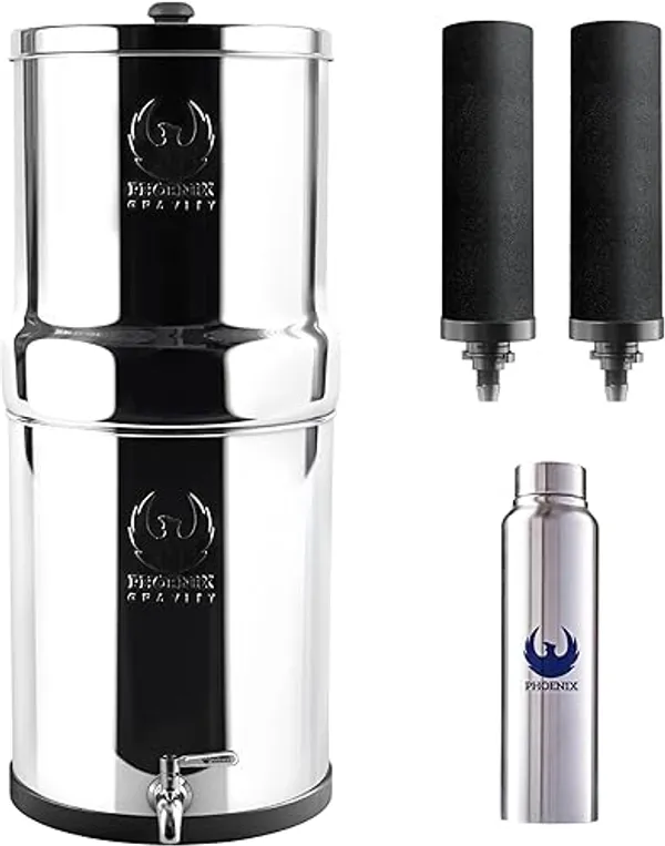Phoenix Gravity 8 liter RVS waterfilter zonder standaard
