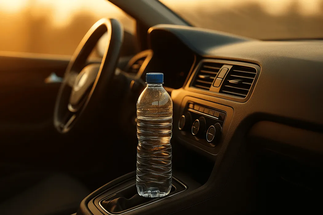 Cover for Waarom je beter geen plastic waterfles in de auto laat liggen
