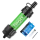 Sawyer MINI SP101 waterfilter in groen met squeeze pouch en drinkrietje