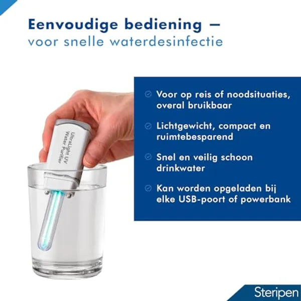 SteriPen Ultralight technische details en afmetingen