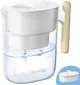 Waterdrop Chubby 10-cup waterfilterkan met houten handvat en meegeleverd filterpatroon