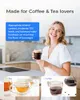 Waterdrop Lucid gefilterd water voor koffie en thee met behoud van mineralen en gebalanceerde waterhardheid