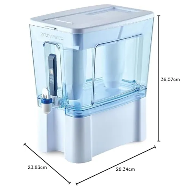 ZeroWater Ready-Read 12,3 liter compleet met doos en accessoires