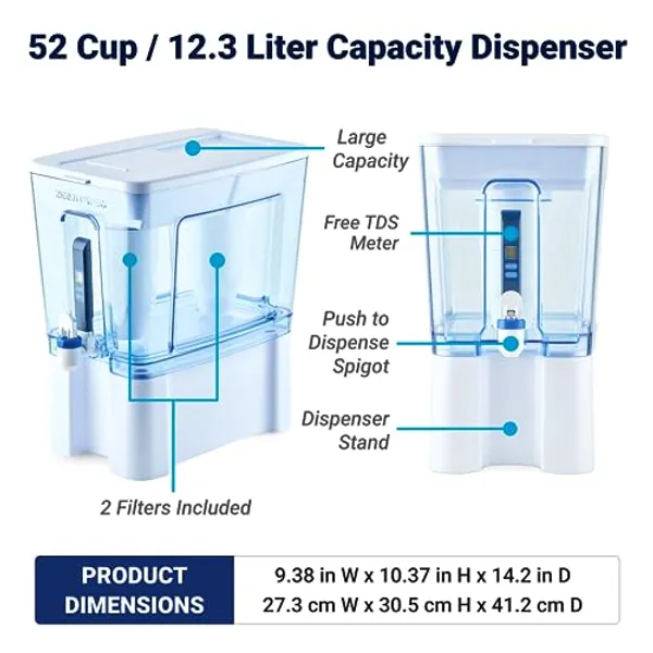 ZeroWater Ready-Read TDS-meter close-up in deksel
