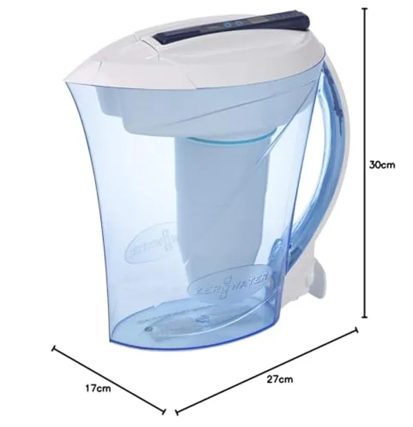 ZeroWater 2,4 liter compleet met doos en accessoires