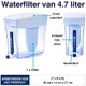 ZeroWater 4,7 liter bovenaanzicht met filter