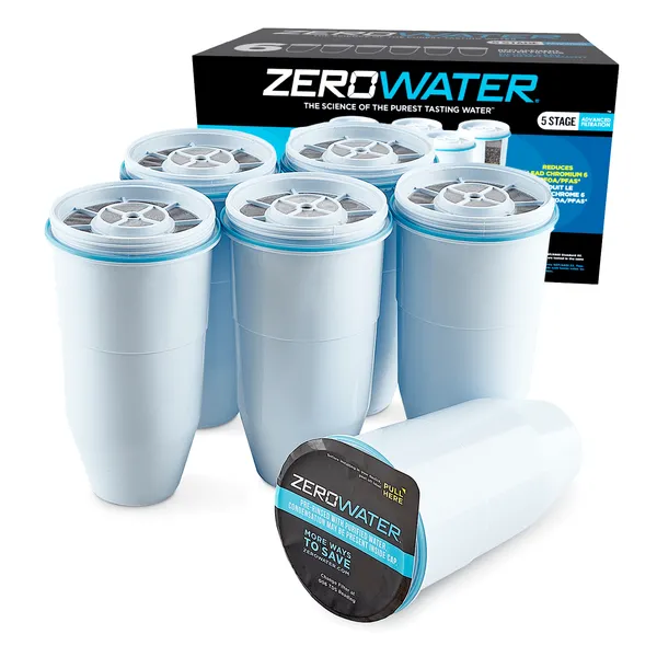 ZeroWater Vervangingsfilter 6-Pack vooraanzicht