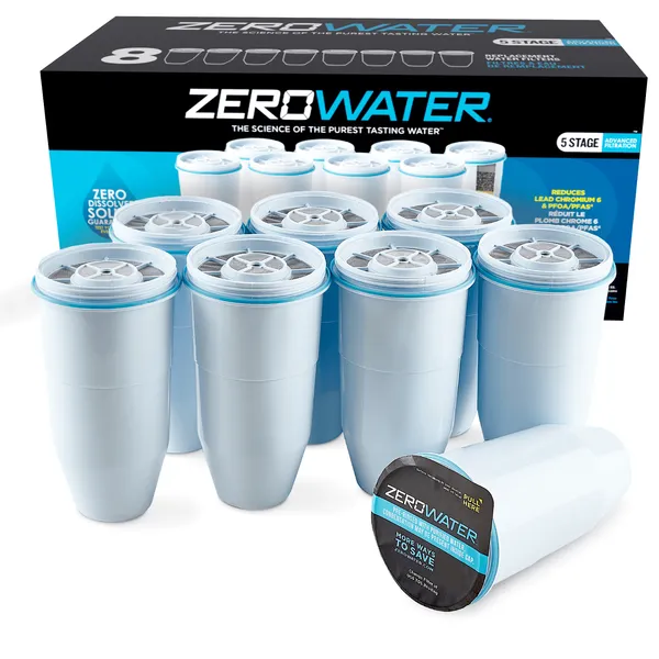 ZeroWater Vervangingsfilter 8-Pack vooraanzicht